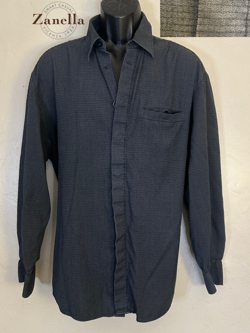 Zanella Long Sleeve Shirt XL Gently worn 60% cotton/20% polyester/20% viscose